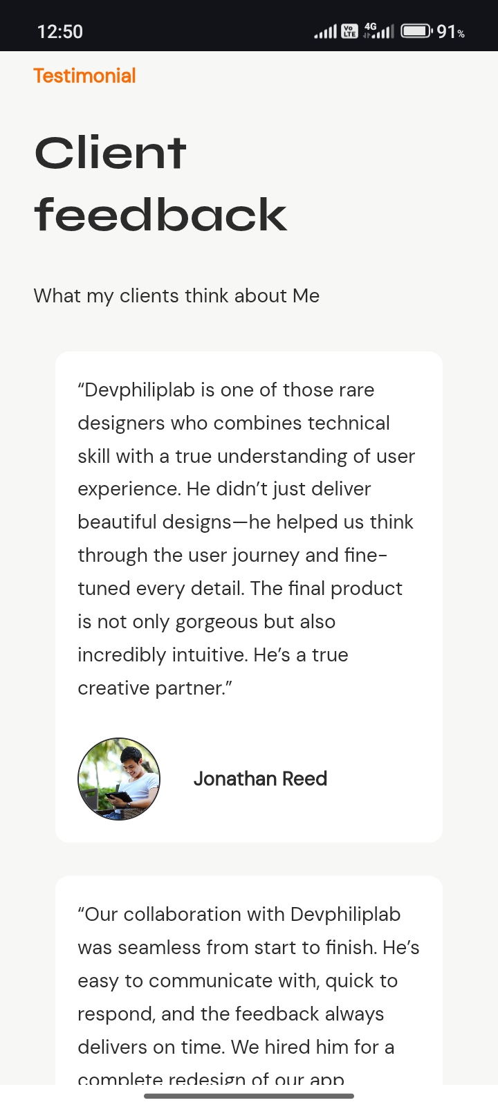 Showcase Of Testimonials
